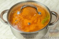 Фото приготовления рецепта: Суп с копчёной курицей, капустой и рисом - шаг №12