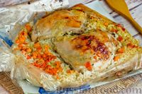Фото приготовления рецепта: Курица с рисом и овощами, запечённая в пакете - шаг №16