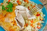 Фото приготовления рецепта: Курица с рисом и овощами, запечённая в пакете - шаг №18