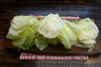 Фото приготовления рецепта: Жареные капустные листья в майонезном кляре - шаг №13