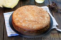Фото приготовления рецепта: Заливной пирог с картошкой и капустой (на кефире) - шаг №22