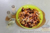 Фото приготовления рецепта: Винегрет с квашеной капустой и морковью по-корейски - шаг №7