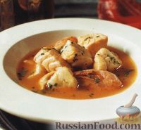 Фото к рецепту: Рыбный суп с креветками