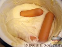Фото приготовления рецепта: Сосиски в кляре - шаг №10