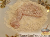 Фото приготовления рецепта: Куриное филе в грибном кляре - шаг №9