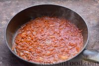 Фото приготовления рецепта: Ленивые пельмени, тушенные с картошкой (на сковороде) - шаг №10