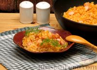 Фото приготовления рецепта: Булгур с сосисками, на сковороде - шаг №10