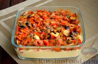 Фото приготовления рецепта: Запеканка из цветной капусты с грибами и сыром - шаг №13