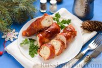 Фото приготовления рецепта: Куриные рулетики с сыровяленой ветчиной и начинкой из брынзы - шаг №7