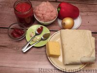 Фото приготовления рецепта: Рулеты из лаваша с фаршем и томатным соусом (в духовке) - шаг №1
