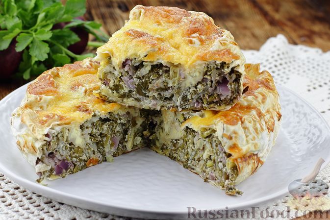 Пирог с творогом и зеленью - пошаговый рецепт с фото на мебель-соня.рф
