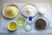 Фото приготовления рецепта: Кукурузные крекеры на оливковом масле, с мёдом и семенами льна - шаг №1