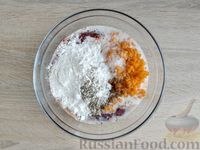 Фото приготовления рецепта: Печёночные оладьи с тыквой и сливками - шаг №7