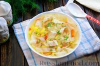 Фото приготовления рецепта: Куриный суп с лапшой из лаваша - шаг №16