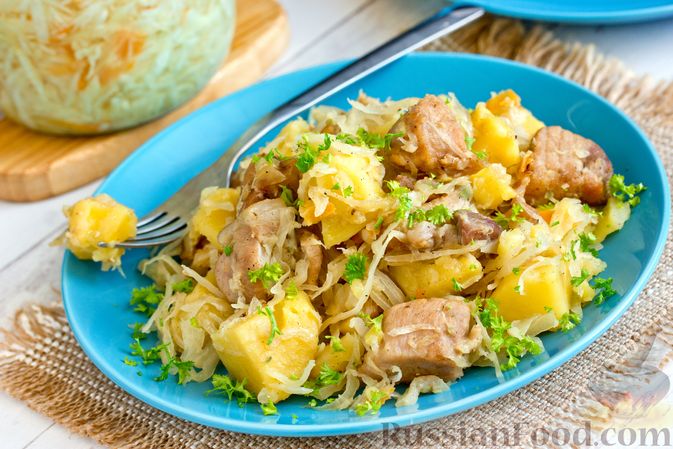 Овощное рагу с мясом: рецепт с картошкой и капустой