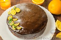 Фото приготовления рецепта: Торт "Тигр в шоколаде" с апельсиново-творожным кремом - шаг №36