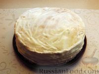 Фото приготовления рецепта: Торт на сгущёнке, со сметанным кремом (на сковороде) - шаг №23