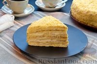 Фото приготовления рецепта: Торт на сгущёнке, со сметанным кремом (на сковороде) - шаг №26