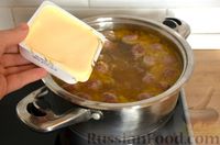 Фото приготовления рецепта: Сырный суп с жареными фрикадельками - шаг №12