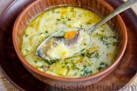 Фото приготовления рецепта: Сырный суп с рыбными консервами - шаг №15