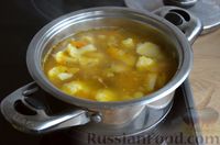 Фото приготовления рецепта: Постная гречка с цветной капустой и грибами - шаг №10