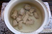Фото приготовления рецепта: Борщ полтавский с галушками и свиными рёбрышками - шаг №4