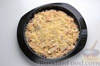 Фото приготовления рецепта: Жаркое-запеканка из рыбы с луком и салом - шаг №9