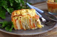 Фото к рецепту: Картофельная запеканка с курицей и морковью
