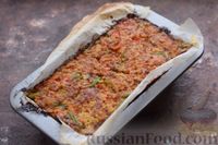 Фото приготовления рецепта: Мясной хлеб-запеканка с овощами, шампиньонами и пшеном - шаг №12