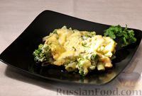 Фото к рецепту: Запеканка из макарон с брокколи и сыром