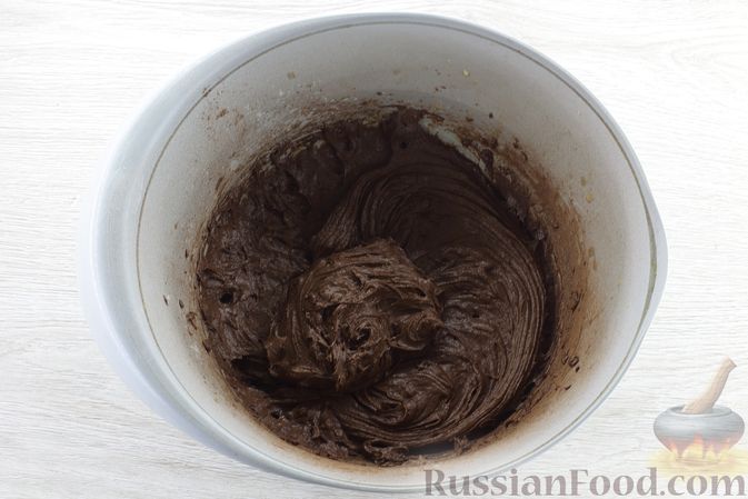 Шоколадный кекс с орехами пошаговый рецепт с фото