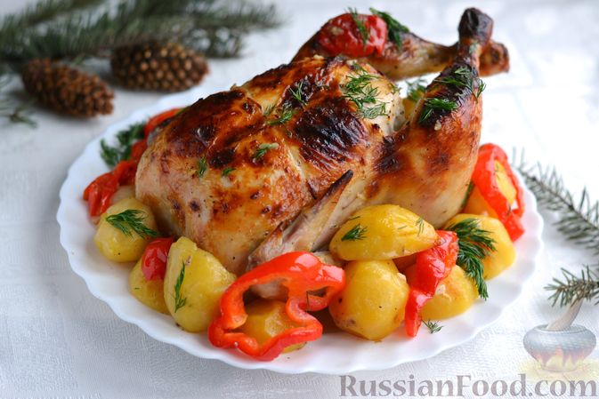 Рецепт запеченной курицы с особой подготовкой - идеальное блюдо на любой праздник!