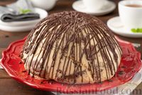 Фото к рецепту: Шоколадный торт "Санчо Панчо" с кремом из сливок, сметаны и варёной сгущёнки