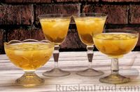 Фото к рецепту: Желе из шампанского с апельсинами и ананасами