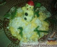 Фото к рецепту: Салат "Снеговик"