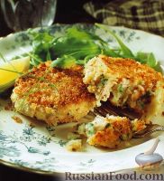 Фото к рецепту: Котлеты из рыбы и картофеля