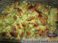 Фото приготовления рецепта: Цветная капуста, запеченная с соусом Морней - шаг №7