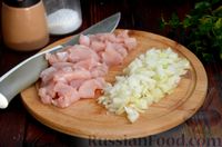 Фото приготовления рецепта: Гречка с курицей, болгарским перцем и тыквой - шаг №3