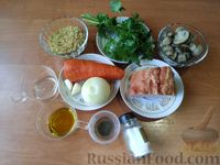 Фото приготовления рецепта: Салат а-ля кутья, с копчёным мясом и маринованными грибами - шаг №1