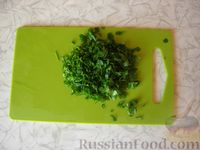 Фото приготовления рецепта: Салат а-ля кутья, с копчёным мясом и маринованными грибами - шаг №6