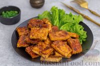 Фото приготовления рецепта: Жареный тофу в соево-медовом соусе с чесноком - шаг №11
