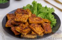 Фото приготовления рецепта: Жареный тофу в соево-медовом соусе с чесноком - шаг №12