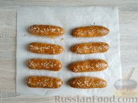 Фото приготовления рецепта: Творожно-сырные хлебные палочки с кунжутом - шаг №12