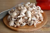 Фото приготовления рецепта: Жаркое с мясом и грибами, в рукаве - шаг №2