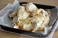 Фото приготовления рецепта: Курица в соево-горчичном маринаде, запечённая с творожным сыром - шаг №7