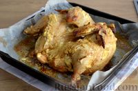 Фото приготовления рецепта: Курица в соево-горчичном маринаде, запечённая с творожным сыром - шаг №8