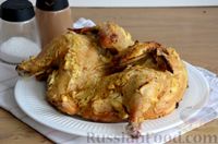 Фото приготовления рецепта: Курица в соево-горчичном маринаде, запечённая с творожным сыром - шаг №9