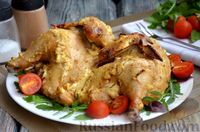 Фото приготовления рецепта: Курица в соево-горчичном маринаде, запечённая с творожным сыром - шаг №10