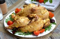 Фото приготовления рецепта: Курица в соево-горчичном маринаде, запечённая с творожным сыром - шаг №11