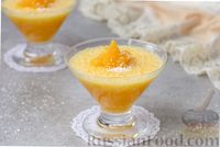 Фото к рецепту: Апельсиновое желе с кокосовой стружкой